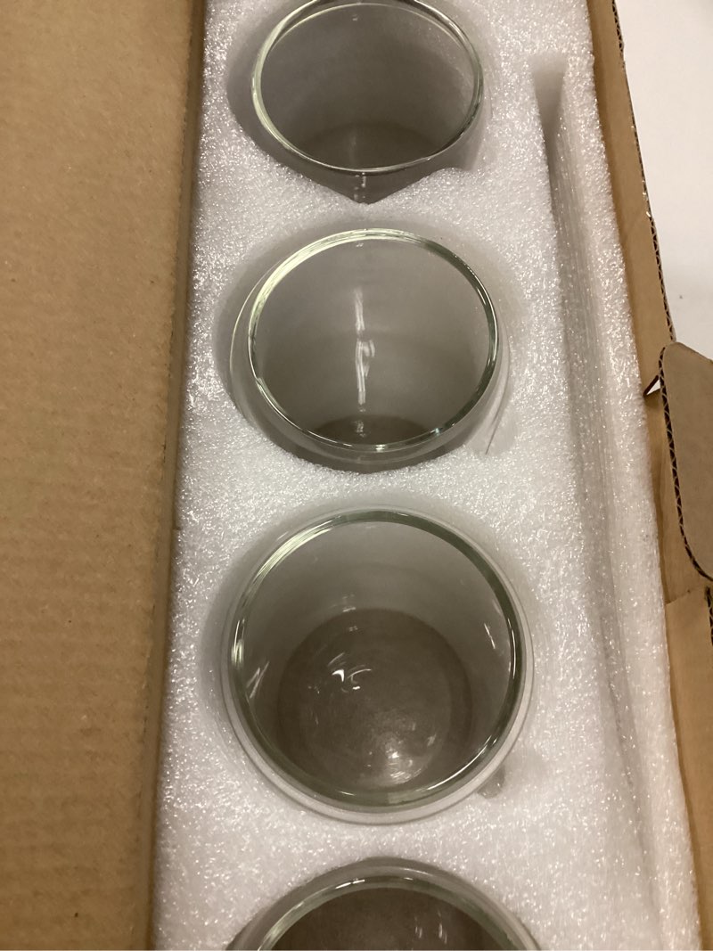 Condition photo showing New/Like New for NETANY Drinking Glasses with Glass Straw 4pcs Set - 16oz Highball Glass Cups, Beer Glasses, Iced Coffee Glasses, Cute Tumbler Cup, Ideal for Whiskey, Soda, Tea, Water, Gift, 2 Brushes
