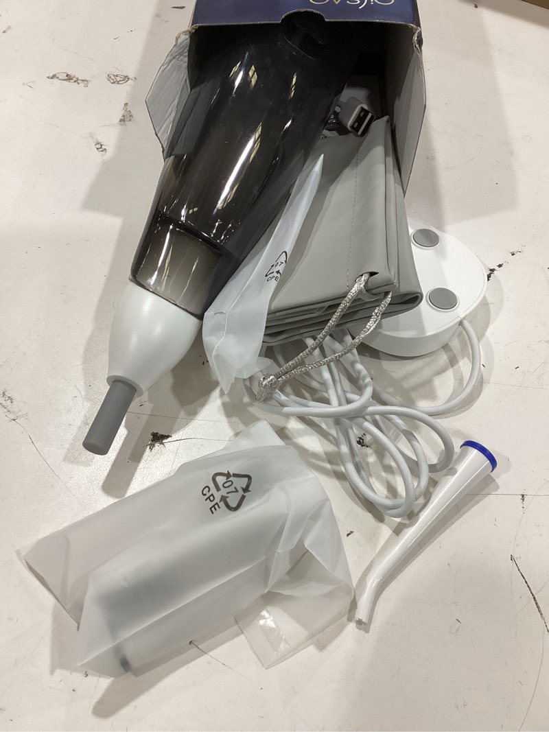Condition photo showing As Is for electric toothbrush with water flosser -cordless 3-in-1 flossing toothbrush sonic 2.0 for braces & travel, 30-day battery, 3 modes & 5 speeds, portable combo for adult teeth cleaning, white