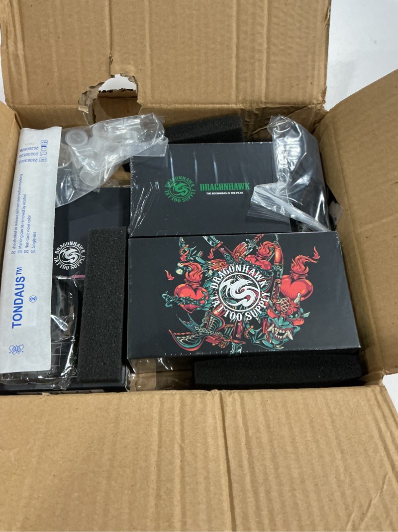 Condition photo showing New/Like New for Dragonhawk S6 Tattoo Pen Kit, Rotary Tattoo Machine Coreless Motor Power by Mcore-C1, Tattoo Cartridges Needles Supply Kits for General Artists