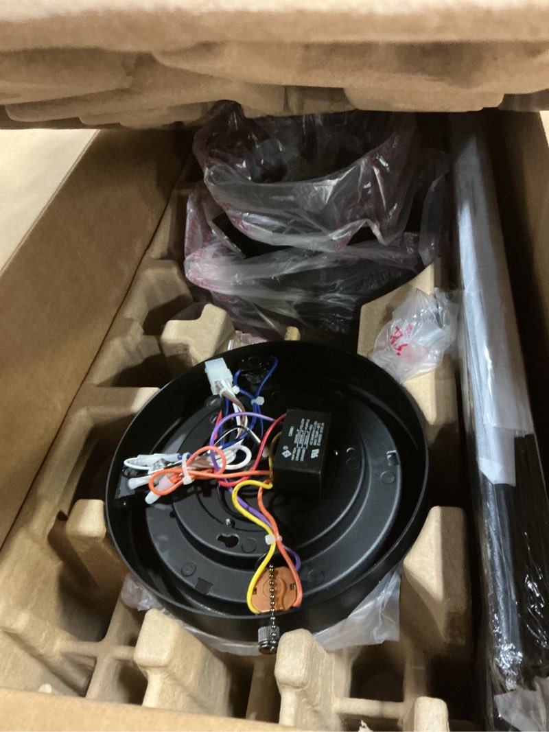 Condition photo showing As Is for Westinghouse Comet 52\" 5 Blade LED Ceiling Fan (missing parts)