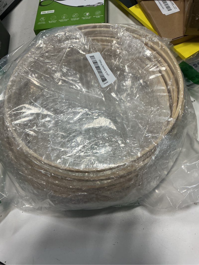 Condition photo showing Good Condition for Yiksonyo 15 Pack 10 Inch Wooden Floral Hoops for Crafts, 10 Inch Round Bamboo Wreath Rings for DIY Wedding Wreaths, Dream Catchers & Wall Hanging Projects