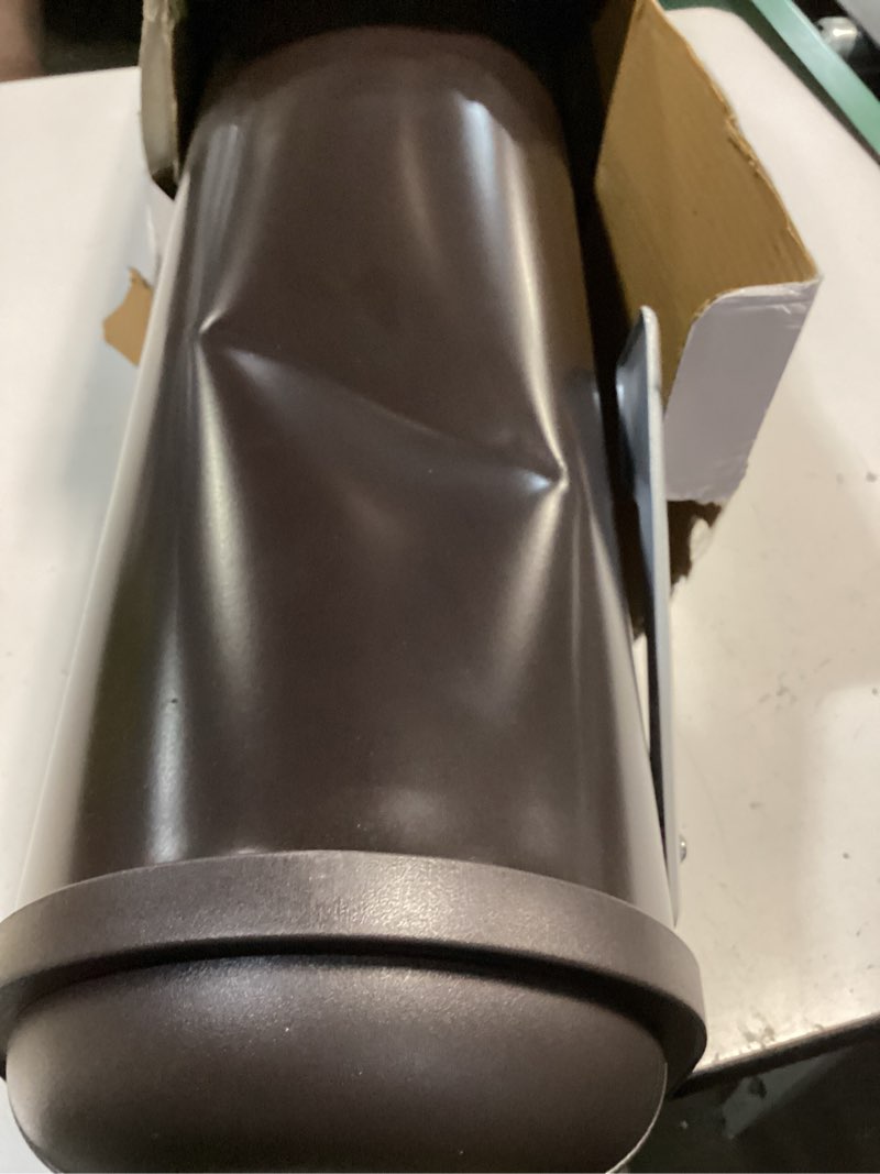 Condition photo showing As Is for architectural mailboxes 8830rz-10 winston post mount mailbox, rubbed bronze rubbed bronze mailbox