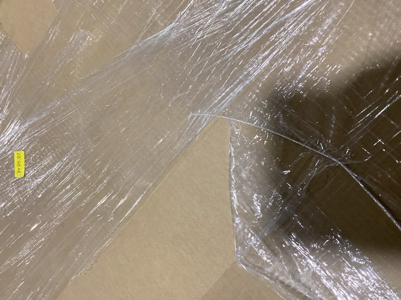 Condition photo showing As Is for corrugated cardboard sheets, 40" x 40", white, for packing, mailing, and protecting products from forklift damage, 5 sheets
