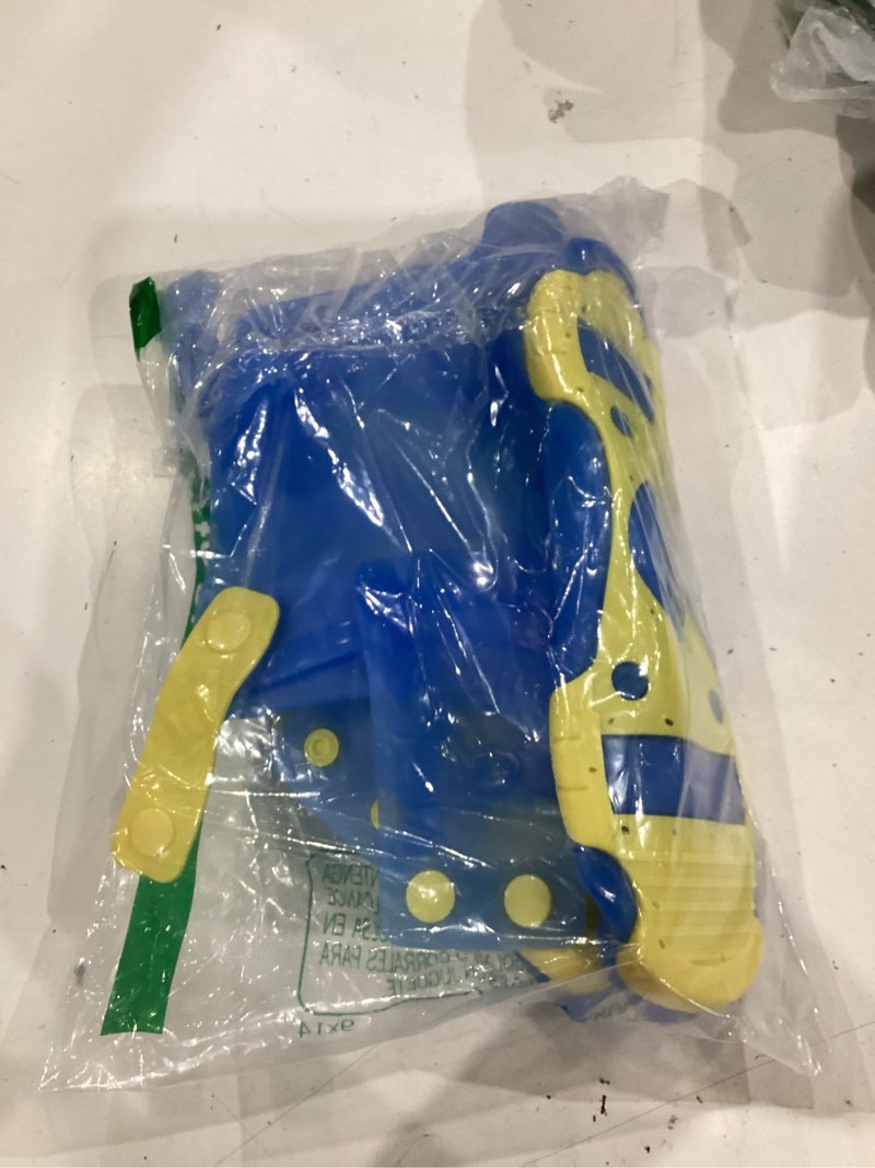 Condition photo showing As Is for rain shoe covers kids waterproof shoe cover for boys girls reusable galoshes overshoes medium blue/yellow