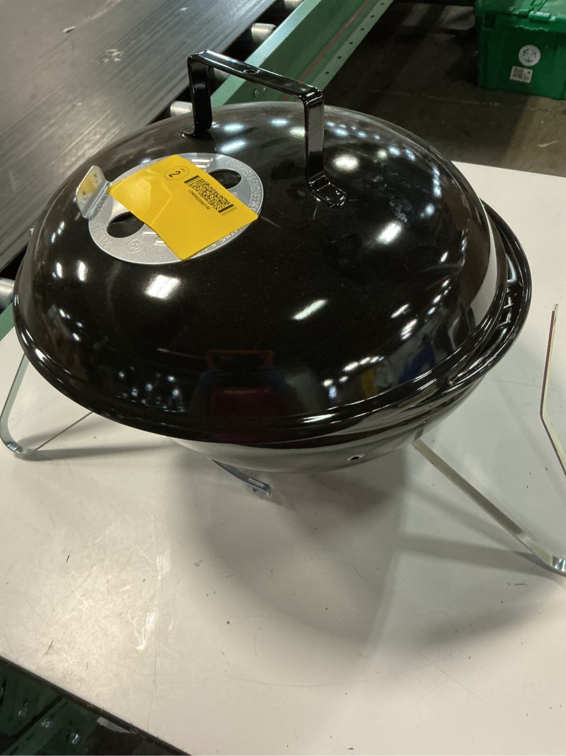 Condition photo showing As Is for weber smokey joe silver 147-sq. in black portable charcoal grill