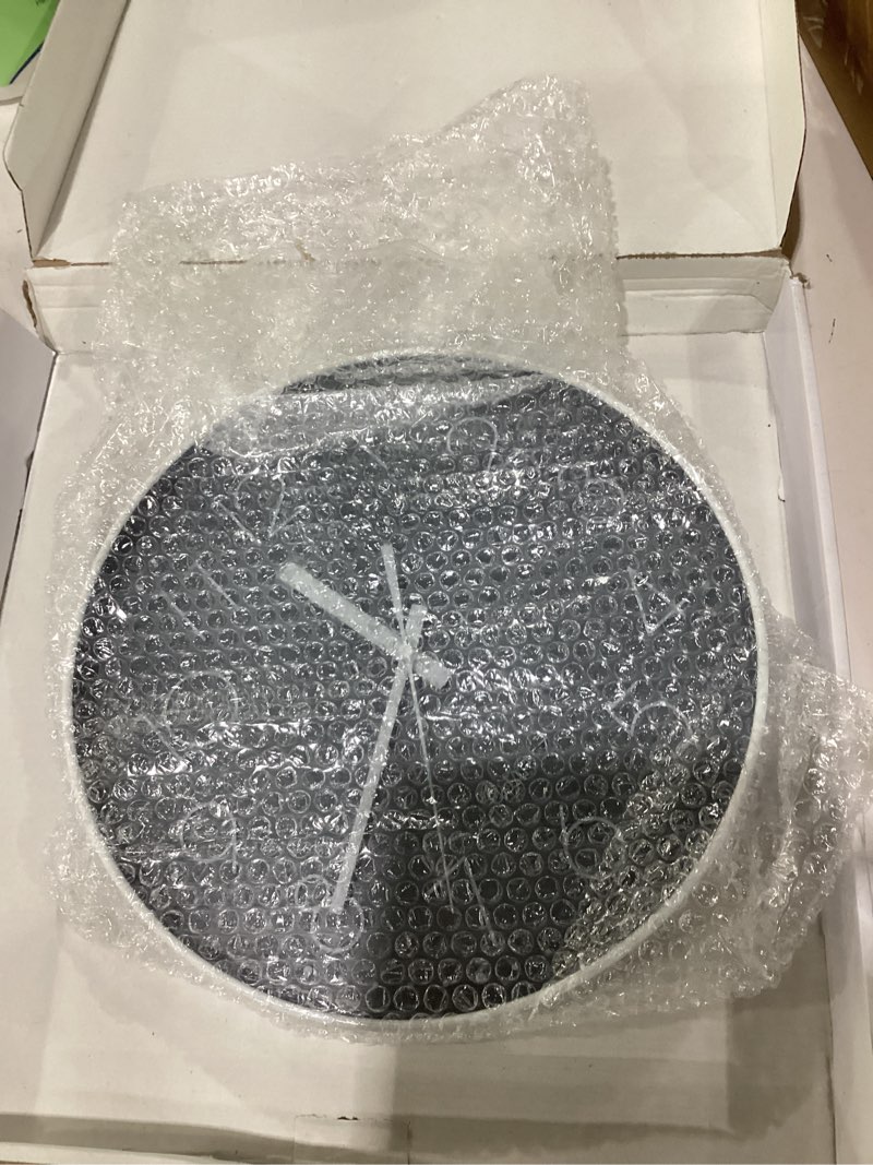 Condition photo showing New/Like New for jomparis 16 Inch Large Wall Clock Silent Modern Elegant Simple Decor for Living Room Office 16 Inch Gray