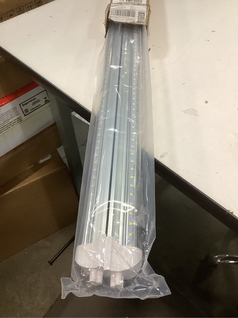 Condition photo showing Good Condition for (Similar ) LED Shop Lights for Workshop 4FT, 50W, 6500K, ?Super Bright White, Clear Cover, Ceiling, V-Shape Shop Light Fixture, Garage, Warehouse, Basement, ETL Listed, 2 Packs 6500K 4FT-2 Packs