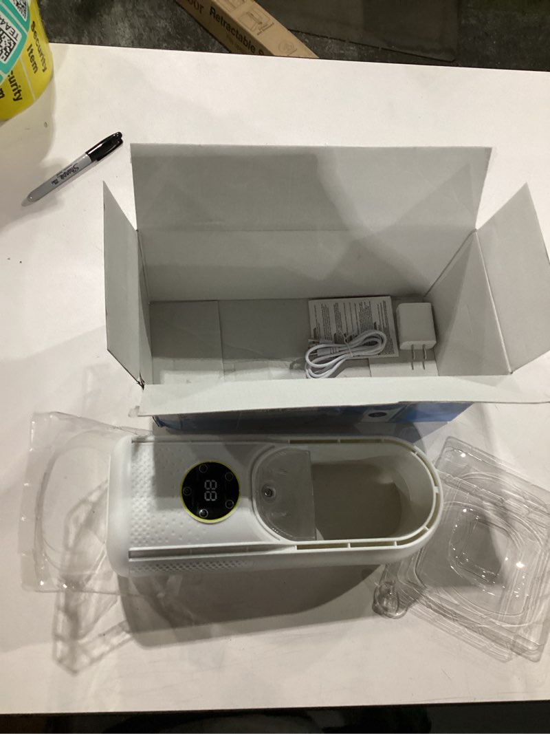 Condition photo showing Good Condition for bladeless desk fan, desktop bladeless fan for desk office home bedroom (no battery) 4.1x11.8 inch usb powered