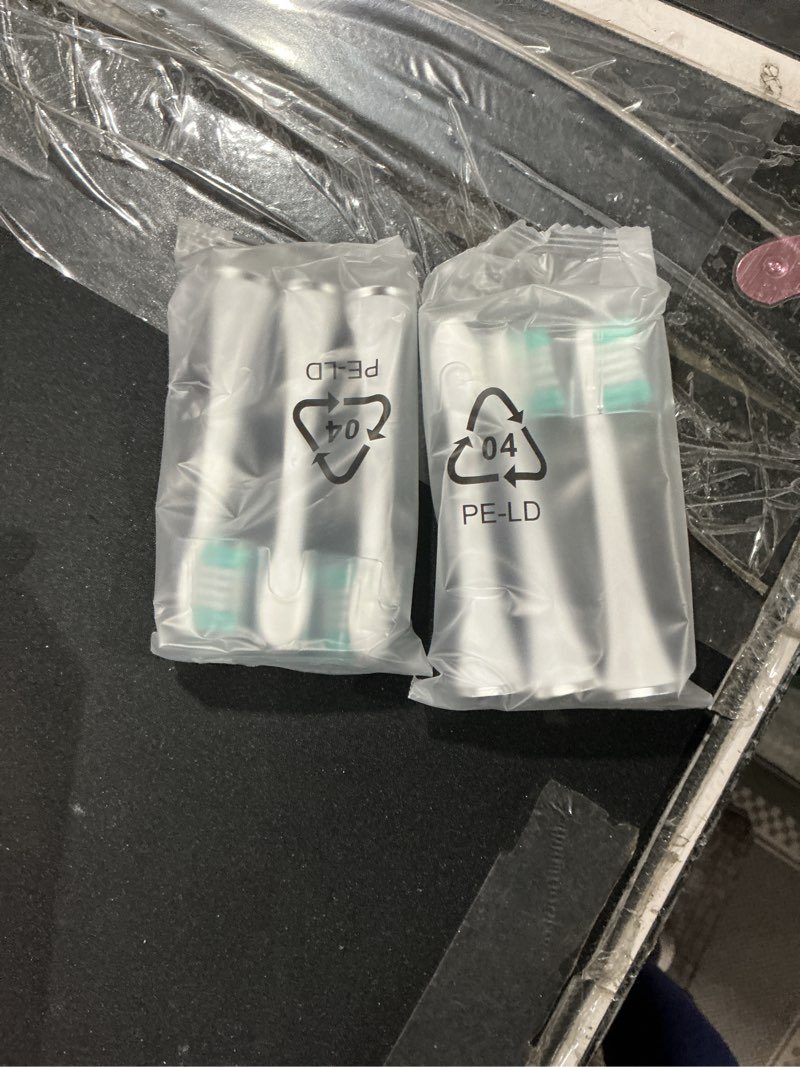 Condition photo showing Good Condition for Replacement Toothbrush Heads for Waterpik Complete Care 5.0/9.0 Tooth Brush, and for AquaSonic Duo Series and Home Dental Center Electric Toothbrush, 10 Count, White White 1 Count (Pack of 10)