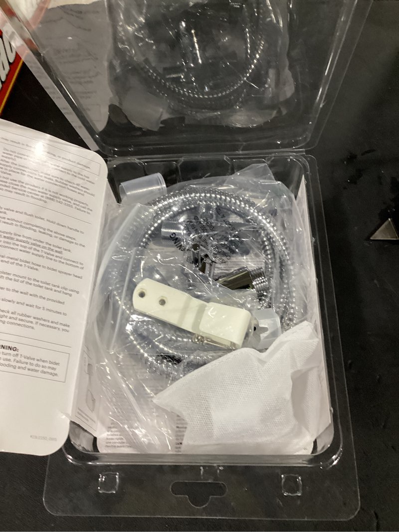 Condition photo showing Good Condition for brondell silver chrome toilet mounted handheld bidet sprayer
