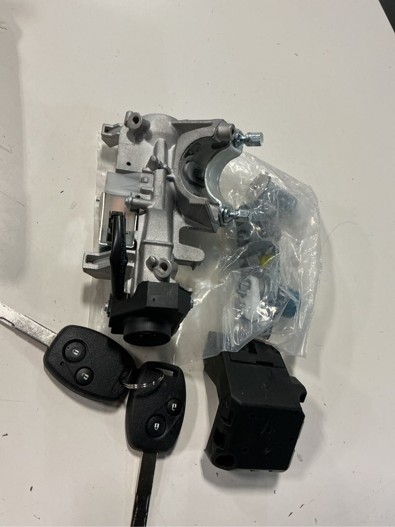 Condition photo showing Good Condition for ignition switch lock cylinder, compatible with 06-11 civic, 07-10 cr-v, 08-11 accord, 09-11 fit odyssey, assembly w/remote key (id46 chip), left door/trunk/fuel cap lock, # 06350-saa-g30