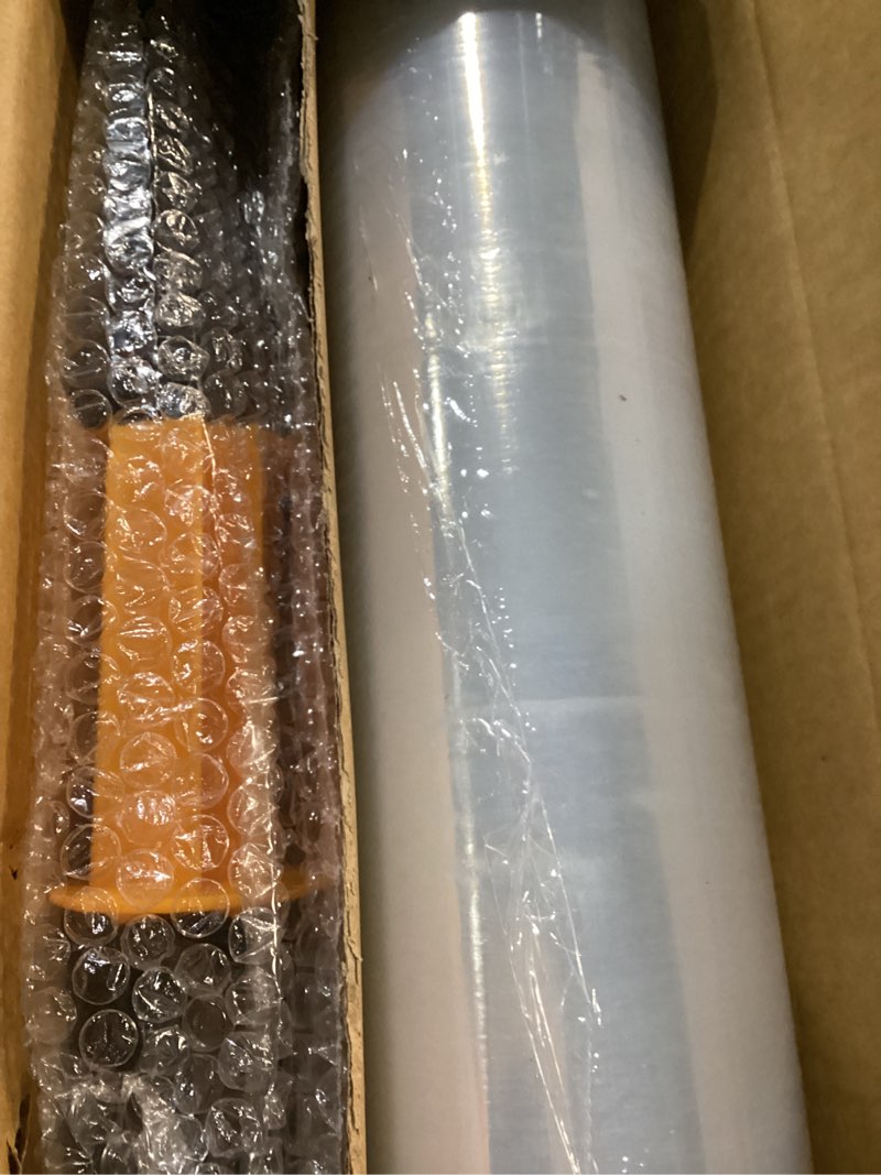 Condition photo showing Good Condition for ticonn stretch wrap stretch film roll, 1000ft industrial strength 15 inch wide clear plastic wrap with handles for pallet wrapping shipping moving 15''-1pk