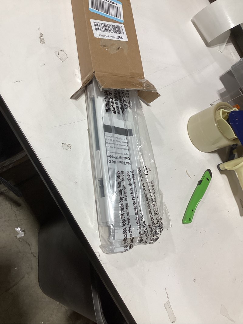 Condition photo showing New/Like New for LazBlinds No Tools No Drill Cordless Cellular Shades, Blackout Light Blocking Honeycomb Shades for Home, Thermal Insulation Blinds for Windows, 21" W x 36" H, White Blackout-white 21" W x 36" H