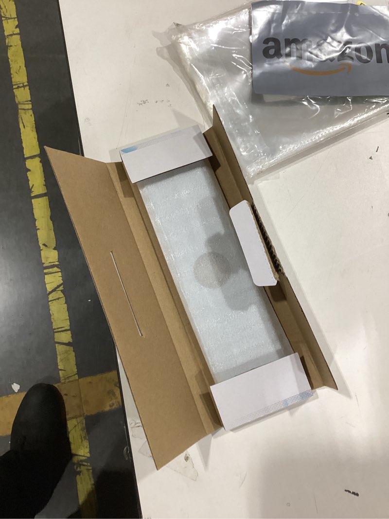Condition photo showing New/Like New for sink hole cover chrome 10 inch 1 or 3 hole long rectangle cover deck plate faucet escutcheon for bathroom or kitchen vanity sink faucet stainless steel 10" right angle chrome