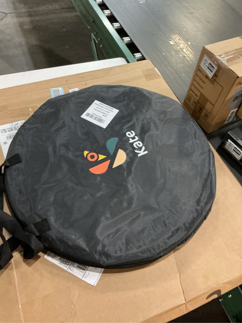 Condition photo showing Good Condition for Kate 5x6.5ft(1.5x2m) Collapsible Backdrop White Black Twist Flex Folding Pop up Backgrounds for Photoshoot, Headshots Photo, Video Calls White/Black