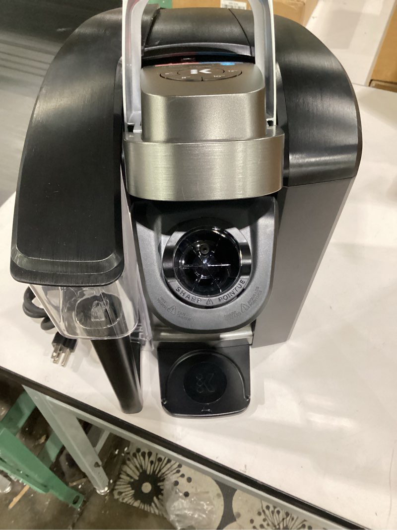 Condition photo showing As Is for not tested, missing parts, broken water tank***** keurig k-1550 commercial coffee maker| 6 pounds