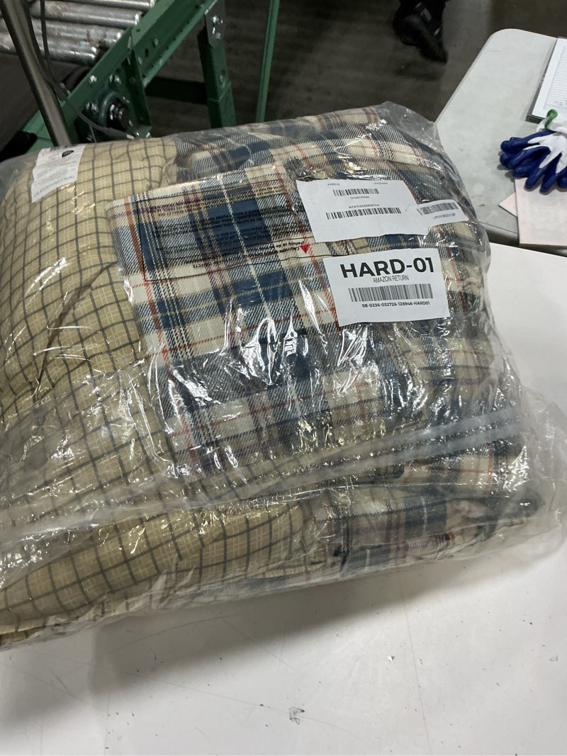 Condition photo showing Good Condition for eddie bauer - twin comforter set, reversible bedding with matching sham, medium-weight for year round use, dorm essentials (port gamble blue) port gamble indigo twin