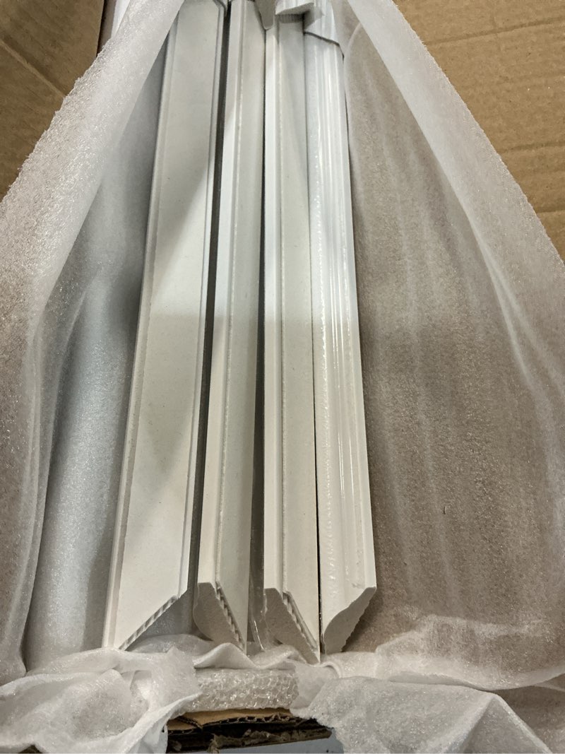 Condition photo showing Good Condition for coukiu pre-cut 6 set peel and stick wall molding trim kit, 12" x24" premade wainscoting panels, self adhesive moulding panel for interior walls picture frame 12"x24" 6-frame,white