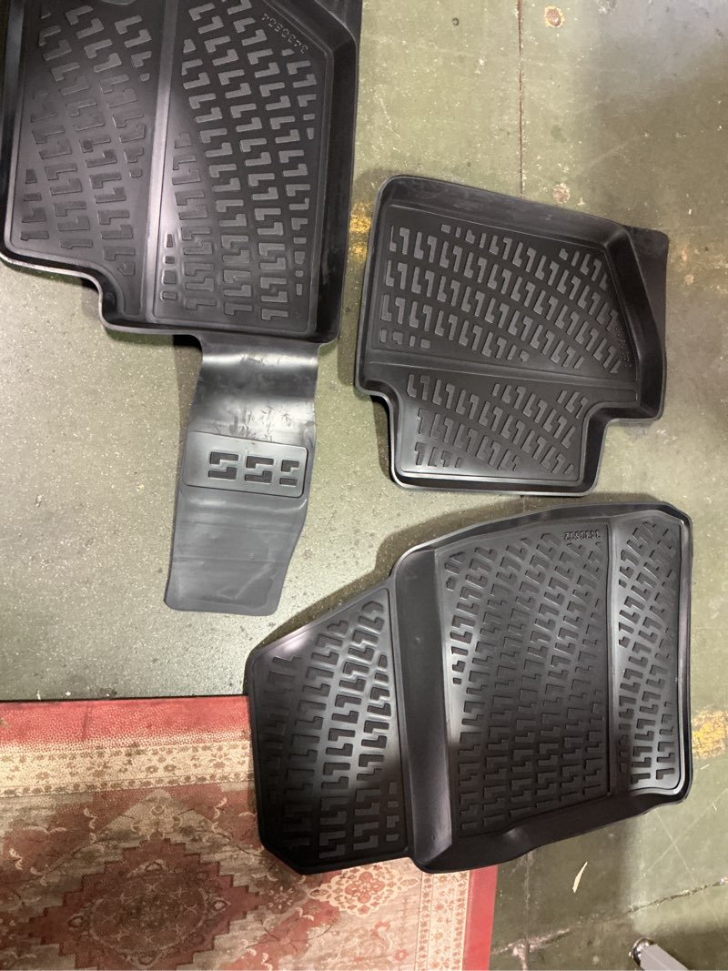Condition photo showing As Is for Ford EcoSport 2018-2022 Floor Mats 3D Custom Fit Compatible with Ford EcoSport Rubber Car Mats Laser Measured 1st & 2nd Row Floor Liners All Weather Waterproof Odorless Non-Slip TPE (Black) EcoSport 2018 - 2022