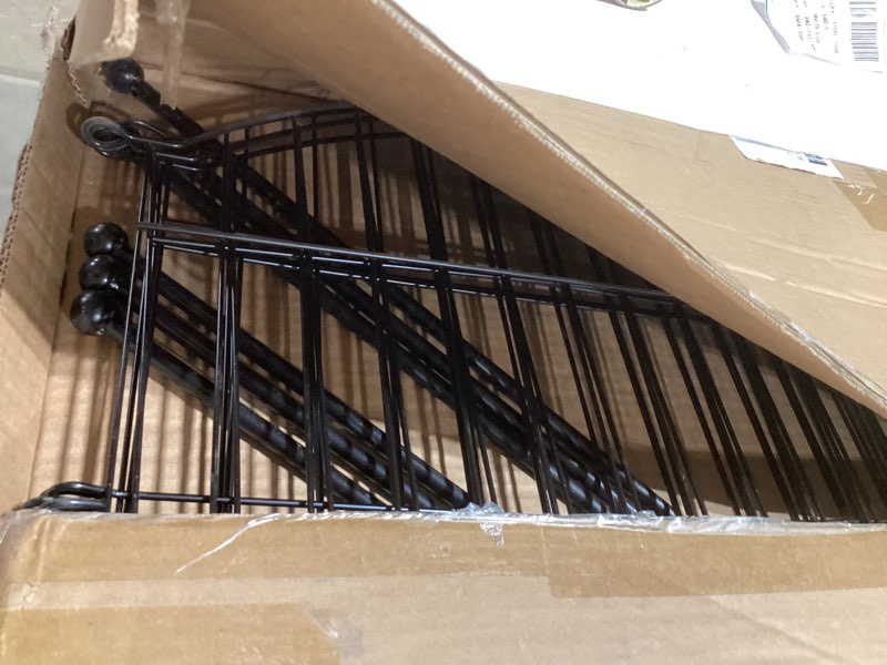 Condition photo showing Good Condition for no dig decorative garden fence animal barrier - 5 panels - 24 in (h) x 10 ft (l) - dog fence outdoor for yard, rabbits and small pets - tall rustproof metal wire fencing border for garden and patio 5 pack - 24 in (h) x 10ft (l)