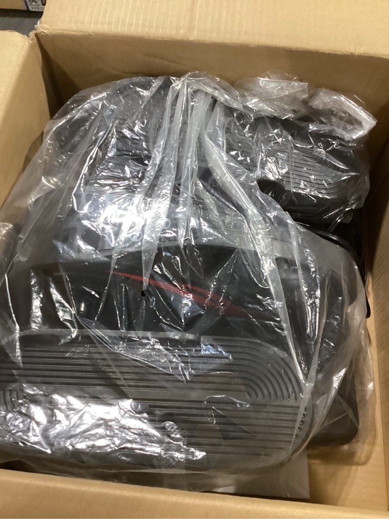 Condition photo showing New/Like New for under desk elliptical machine, electric elliptical leg exerciser while sitting for seniors with upgraded 15 speeds & 12 auto mode, forward & reverse direction, quiet portable seated pedal exerciser 15 adjustable speeds+12 auto modes -black red