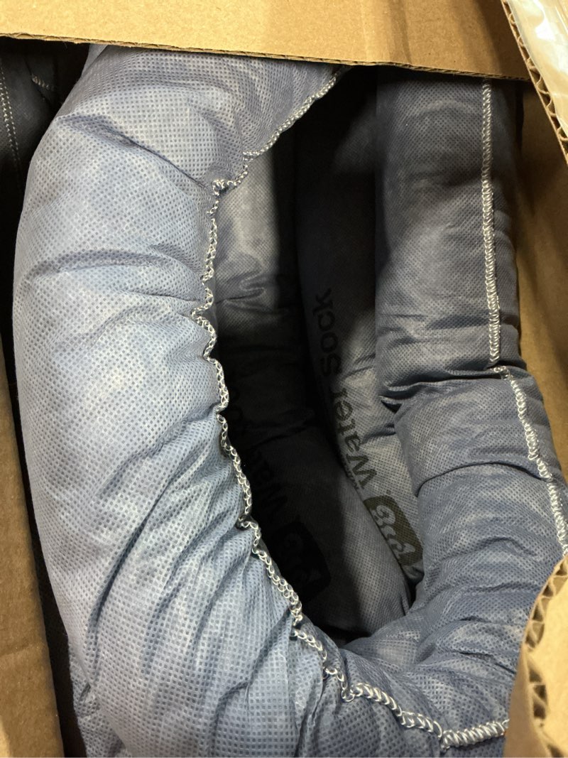 Condition photo showing Good Condition for pig mildew-resistant absorbent sock | water absorbing snake | 3" w x 4' l | absorbs up to 1 gal per sock | 4 count | pig106 3" w x 4' l 4-pack blue