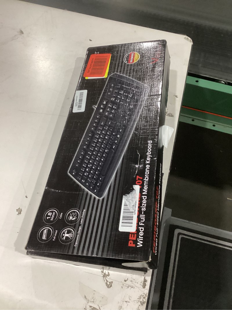 Condition photo showing Good Condition for Wired full sized membrane keyboard