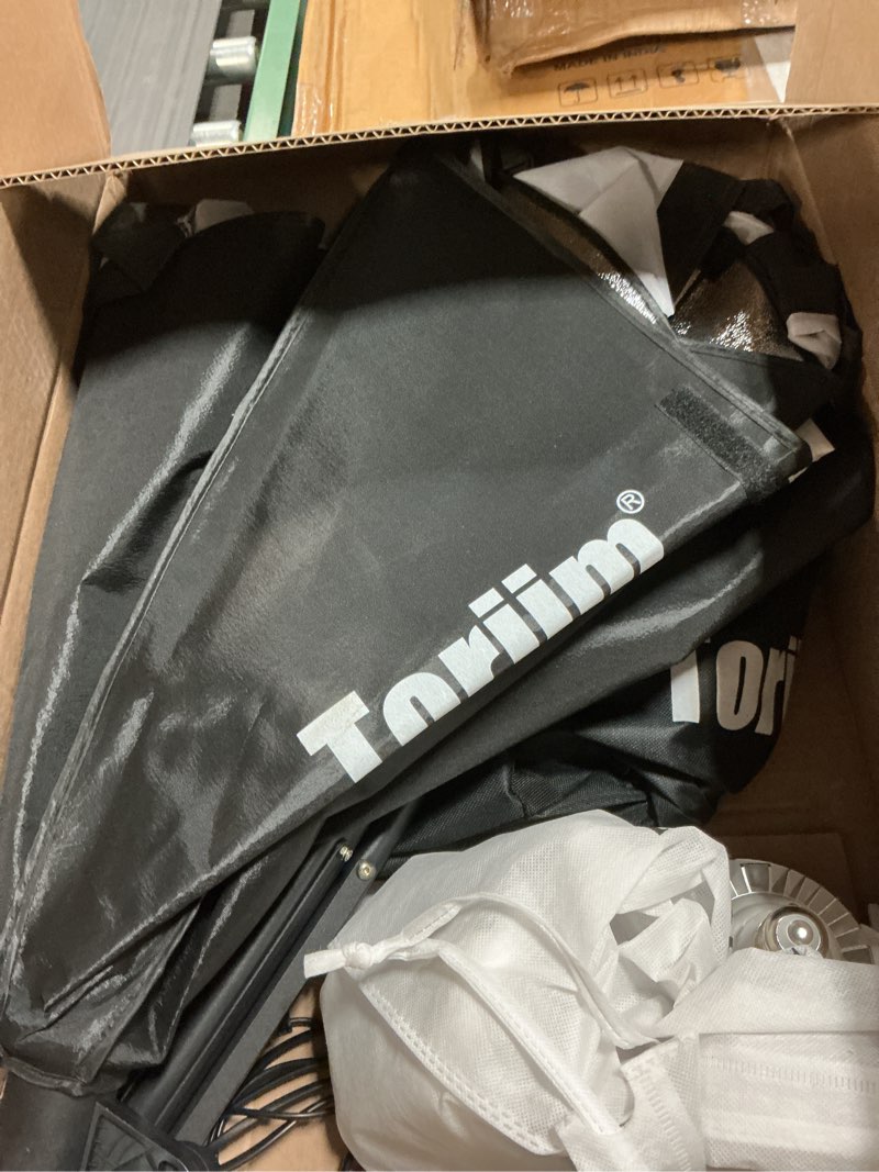 Condition photo showing As Is for torjim softbox photography lighting kit, 20'' x 20'' professional softbox lighting kit with 85w 3000-7500k led bulbs, studio lights for photography/video recording/live streaming/portraits shooting platinum set