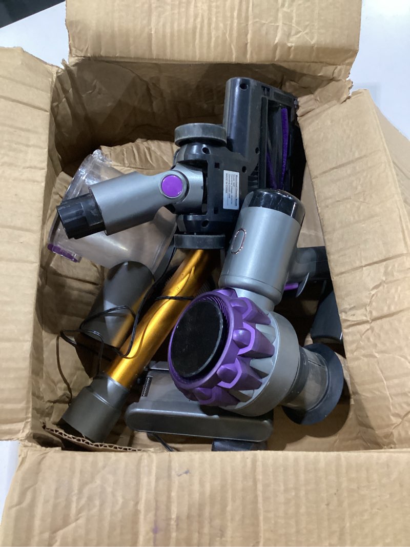 Condition photo showing As Is for cordless vacuum cleaner, 500w 45kpa 50mins stick vacuum cleaners for home with led light, self-standing, anti-tangle brush & 1.6l dust cup, lightweight vacuum for pet hair, carpets, hard floors purple