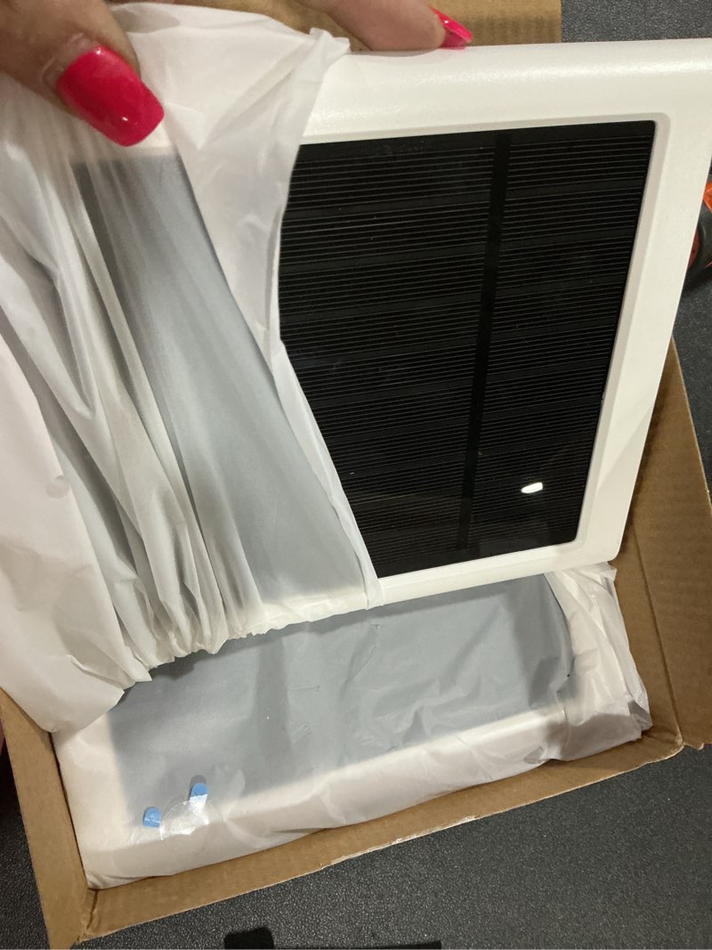 Condition photo showing Good Condition for Solar Panel for Ring Camera, 2 Pack 4W Solar Charger Compatible with Rings Spotlight &All-New Stick Up Outdoor Cam Battery, 10ft Long Cable with USB-C to Ring Barrel Plug Adapter White 2PCS