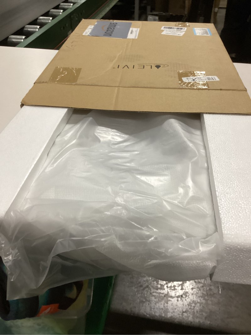 Condition photo showing As Is for LEIVI Heated Toilet Seat with Built-in Side Control, Lid and Seat Soft Close, Auto Night Light, Easy Installation, Elongated