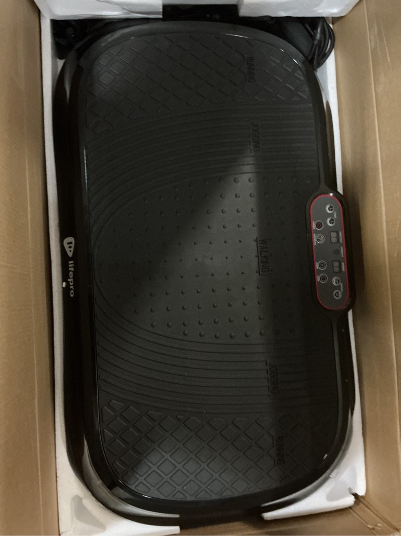 Condition photo showing Good Condition for Lifepro Waver Vibration Plate Exercise Machine for Lymphatic Drainage, Muscle Activation, Full-Body Workout Vibrating Platform with Loop Bands, Fitness Equipment for Strength Toning & Fat Loss Black