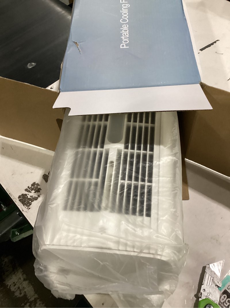 Condition photo showing New/Like New for 4-in-1 portable air conditioners: 1700ml tank mini air conditioner with 120° oscillating 16.5ft remote - evaporative air cooler with 3 speed & 7 lights 1-7h timer - portable ac unit for bedroom