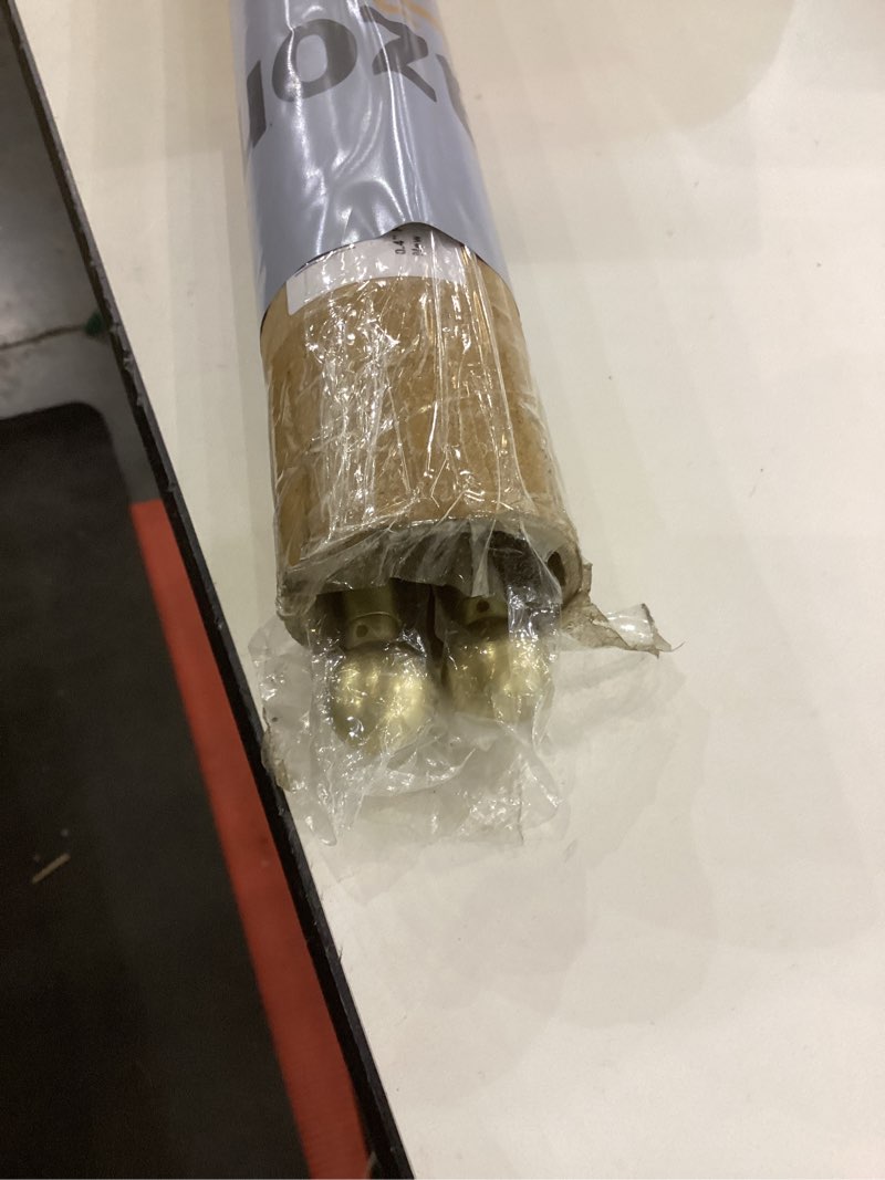 Condition photo showing Good Condition for French Door Curtain Rods - 2 Pack, Adjustable 16-28 Inch, No Drill Adhesive or Screw Mount, Brass Brushed, 3/8" Diameter 16-28" Brushed Brass -2 Pieces