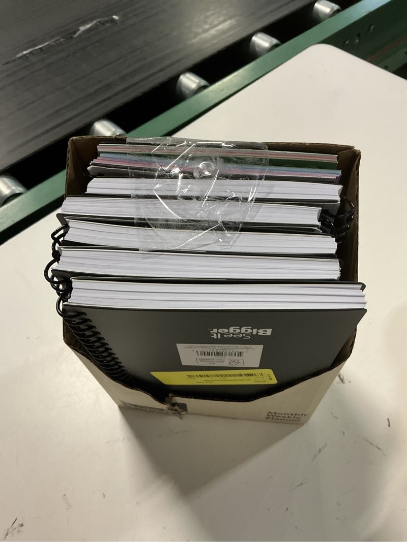 Condition photo showing Good Condition for 6 pcs planahead see it bigger oct 2025-dec 2026 year-round monthly/weekly planner,8.75\" x 5.5\" x 0.5'' / medium size (black)