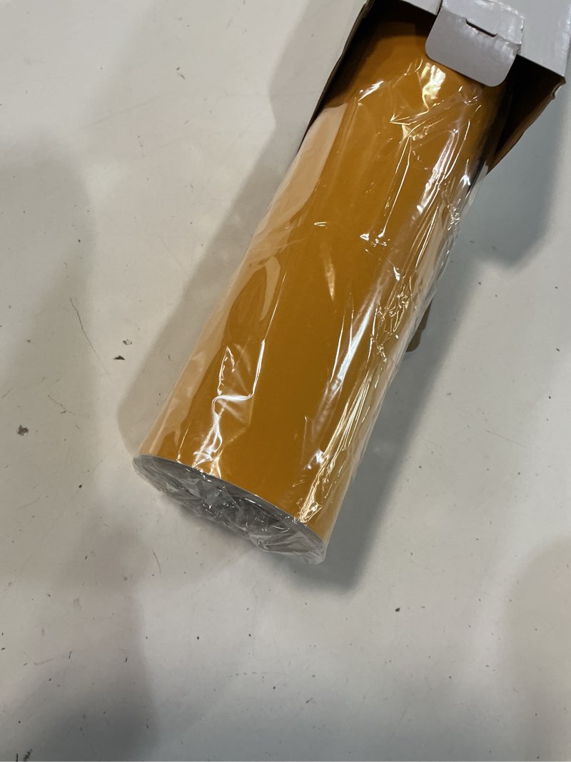 Condition photo showing New/Like New for irohtv glossy yellow vinyl permanent, 12in x 50ft adhesive vinyl, permanent vinyl for cricut for all cutting machine, removable vinyl for diy home decor, commercial, event parties