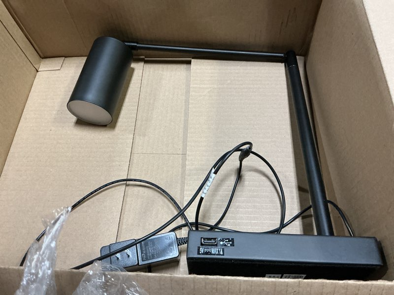 Condition photo showing Good Condition for Adesso 4274-01 Colby LED Desk Lamp, 15.5-32.5 in., 9W Integrated LED, Black Painted Metal Finish, 1 Table Lamp
