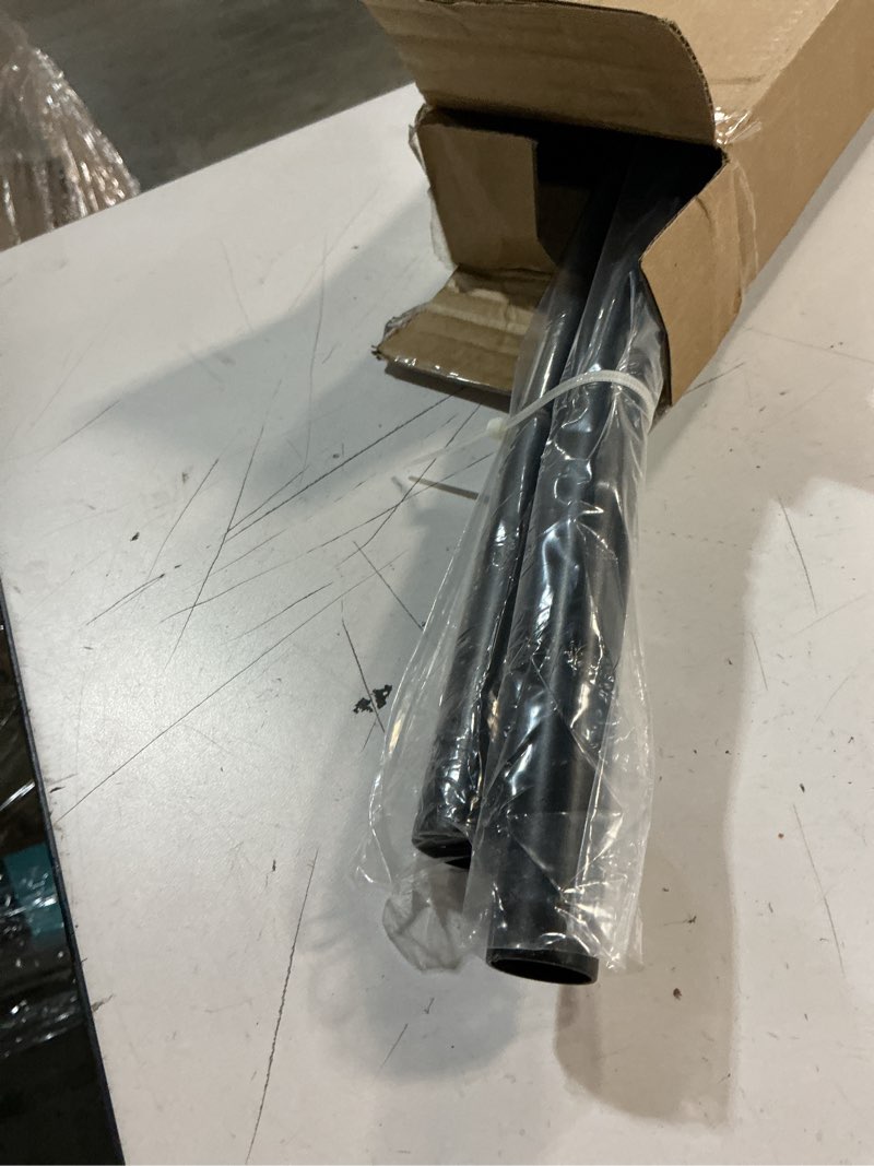 Condition photo showing Good Condition for curved shower curtain rod for bathroom 38-72 inches, adjustable length, curved shower rod, 0.9mm thickness, round shower curtain rods, rotate bracket for large shower space, need drilling, black
