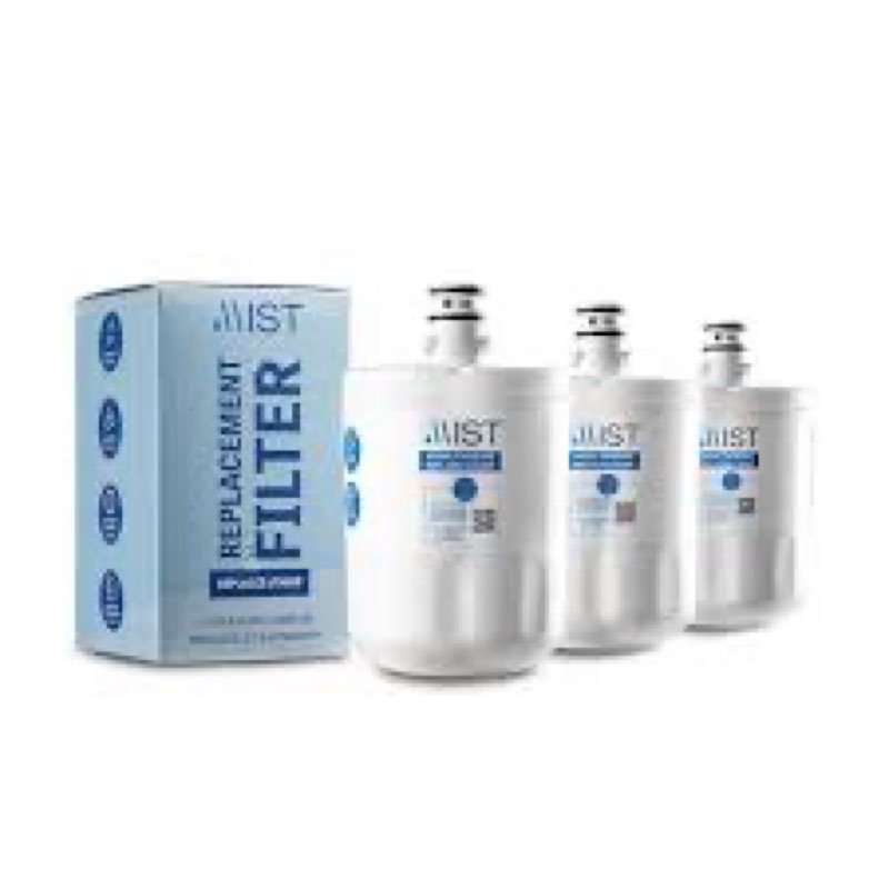 Mist 5231JA2002A Refrigerator Water Filter Replacement for LG LT500P, ADQ72910911, Kenmore 9890, Fridge LFX25974ST – NSF 42 Certified – 3 Pack