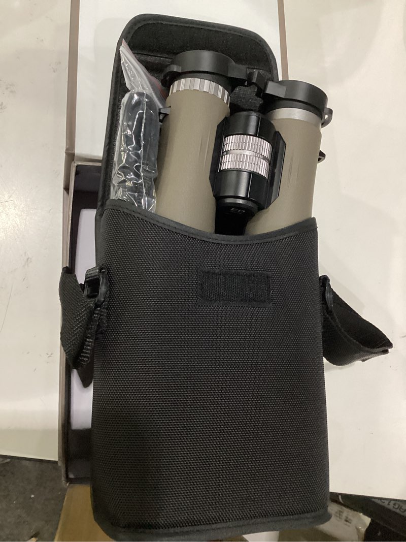 Condition photo showing New/Like New for mlight 12x50 professional binoculars for adults, high powered roof binoculars with bak4 prism, hd fmc lens, rubber armor, waterproof, large view, low light vision, for bird watching, hunting, outdoor. 12x50 (bak4)