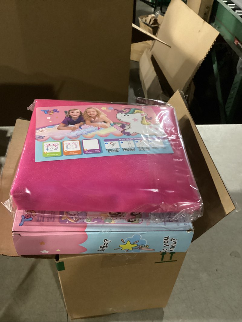 Condition photo showing New/Like New for Water Doodle Mat- Kids Painting Writing Doodle Board Toy - Color Drawing Mat Bring Magic Pens Educational Toys for Age 2 3 4 5 6 7 8 9 Year Old Girls Boys Toddler Present Pink