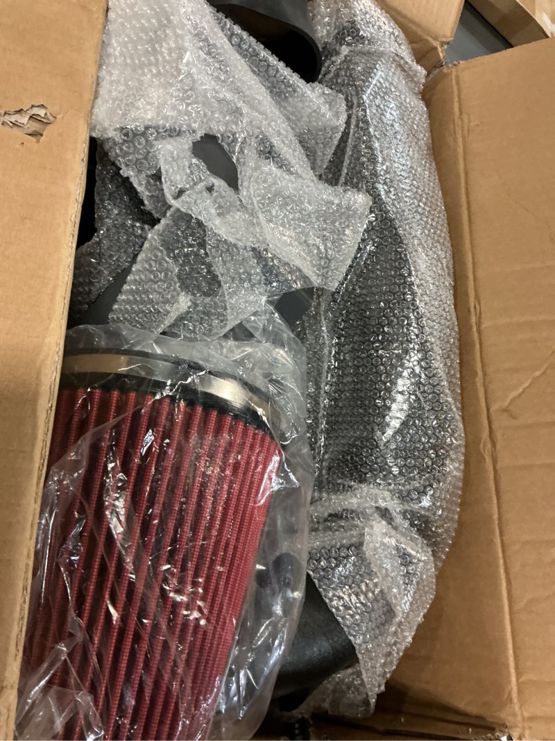 Condition photo showing Good Condition for 4" Cold Air Intake System + Heat Shield For 99-06 GMC/Chevy V8 4.8L/5.3L/6.0L / Silverado 1500/2500/3500 (Red) 99-06 Silverado 4.8L/5.3L/6.0L Red