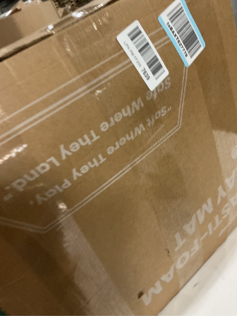 Condition photo showing New/Like New for Baby Play Mat for Floor,1.3" Thick Elasti Foam Tummy Time Mat,Soft Coral Velvet Nursery Rug,79"×118" Extra Large Non Slip for Crawling,Toddlers,Infants,kids,Tatami Style for Living Room,Classroom,Playroom(Beige) Beige 118"×79"×1.3"