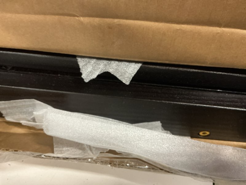 Condition photo showing Good Condition for smuxee fully assembled luggage rack for guest room, upgraded bamboo foldable suitcase stand with 5 nylon straps, luggage holder with shelf for bedroom hotel black 1 pcs