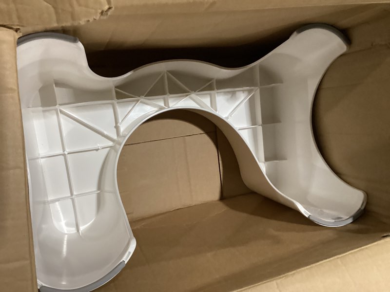 Condition photo showing New/Like New for squatty potty the original bathroom toilet stool height, white, 9 inch (pack of 1)