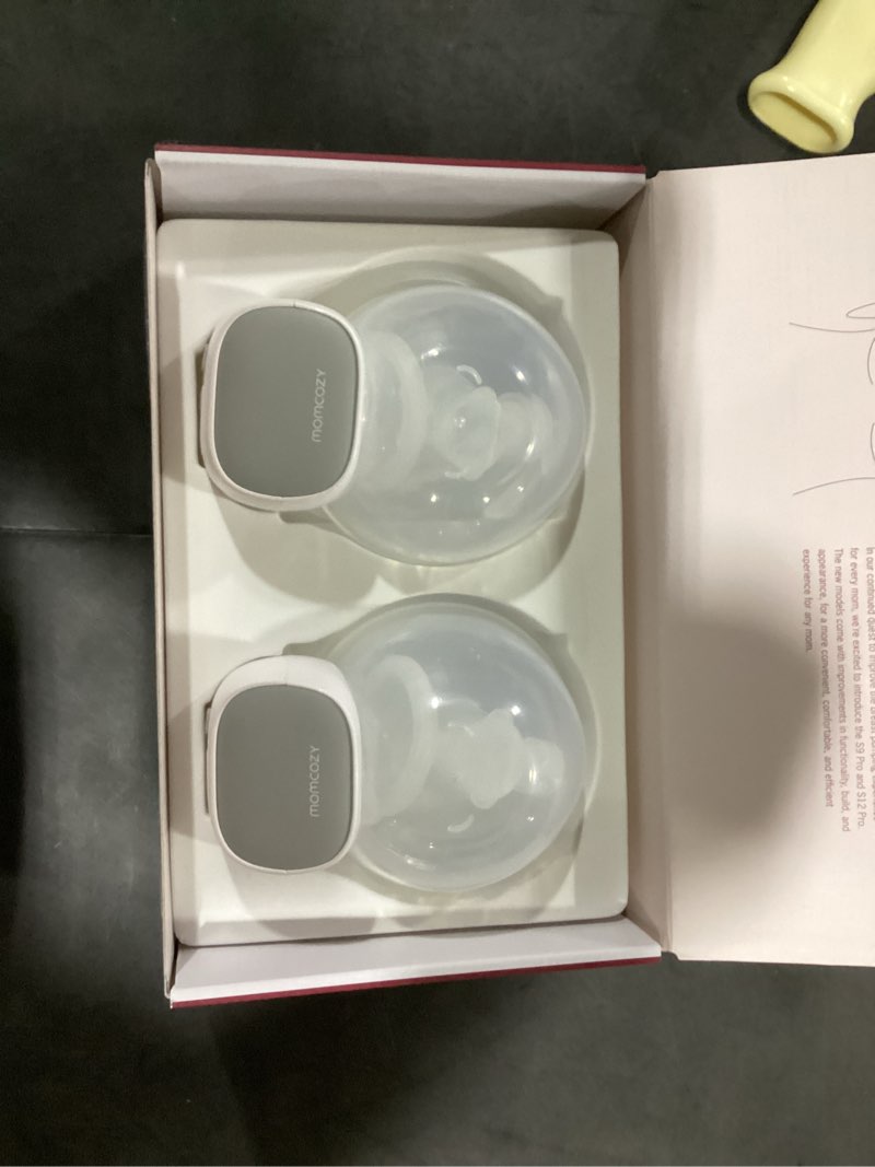 Condition photo showing Good Condition for momcozy s9 pro upgraded wearable breast pump, hands-free design with extended battery life & led display, double electric portable pump with 2 modes & 9 levels, 24mm, 2-pack, gray 24mm (2-pack) n-gray