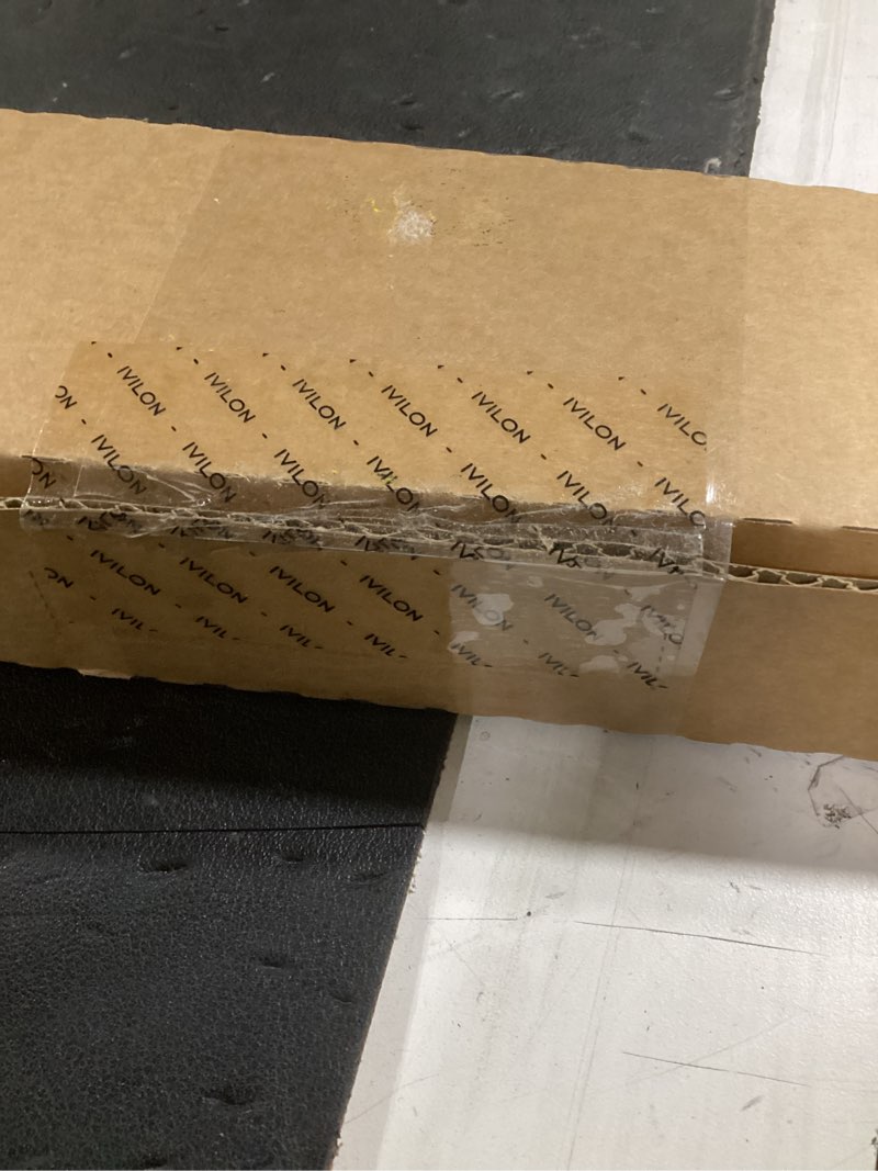 Condition photo showing New/Like New for ivilon drapery window curtain rod - end cap style design 1 inch pole. 48 to 86 inch color black