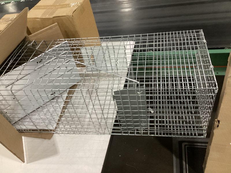 Condition photo showing Good Condition for havahart 1079sr large 1-door humane catch and release live animal trap cage - live raccoon trap, for bobcats, beavers, dogs, & more