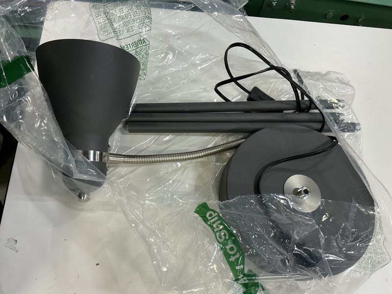 Condition photo showing As Is for LEPOWER Floor Lamp, Metal Standing Lamp with Adjustable Gooseneck, Heavy Metal Base, Reading Pole Lamp for Office, Black Floor Lamps for Bedroom, Living Room Sand Black