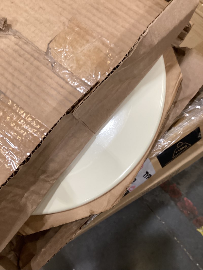 Condition photo showing Good Condition for bemis 500ec durable wood toilet seat with easy clean hinges, made in usa, round, biscuit biscuit round